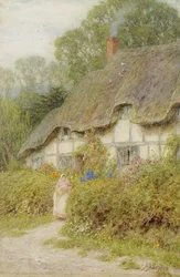 Un cottage du Wiltshire (aquarelle sur papier)